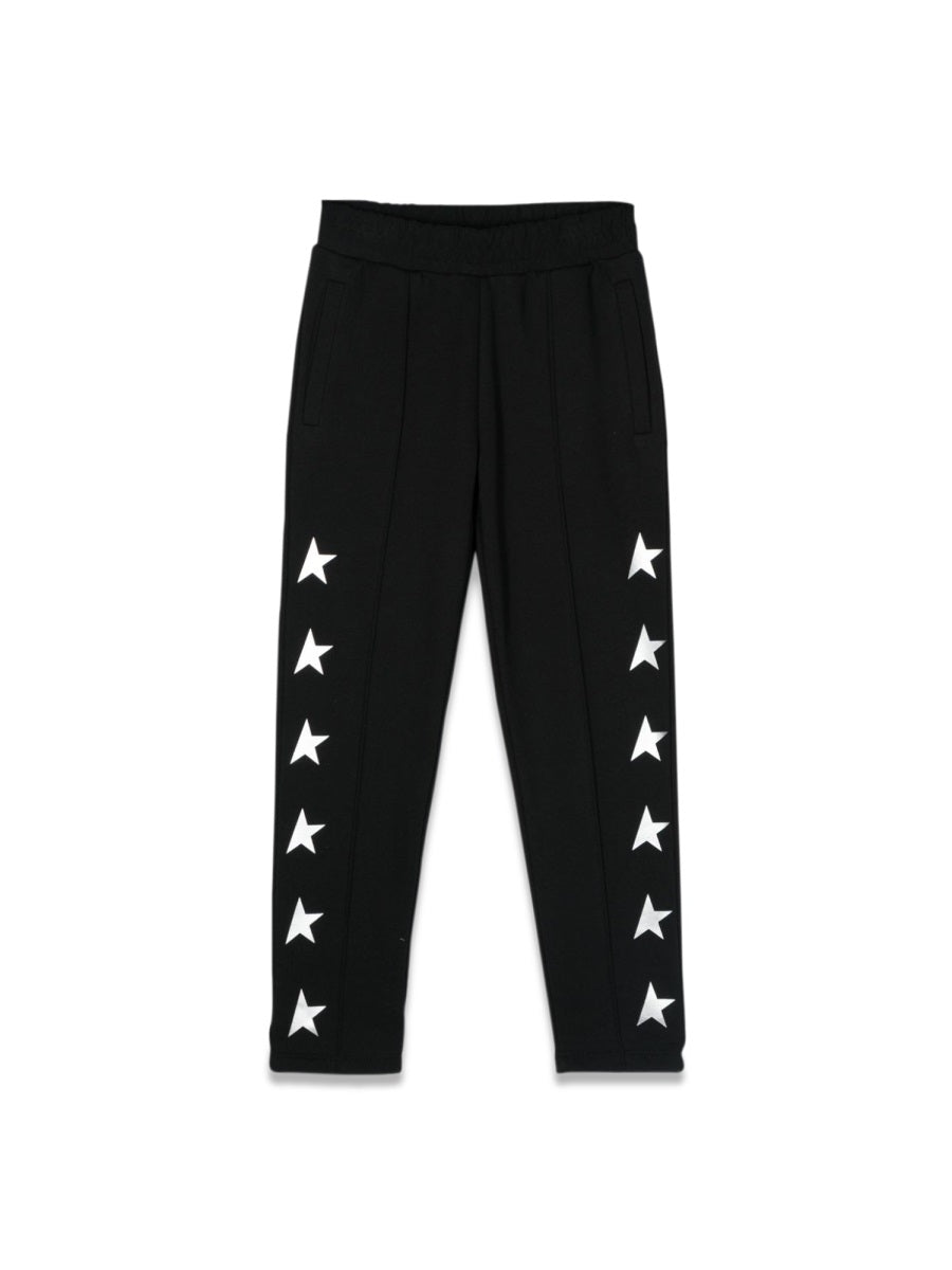 GOLDEN GOOSE Mini Star Print Tapered Leg Jogging Pants for Boys