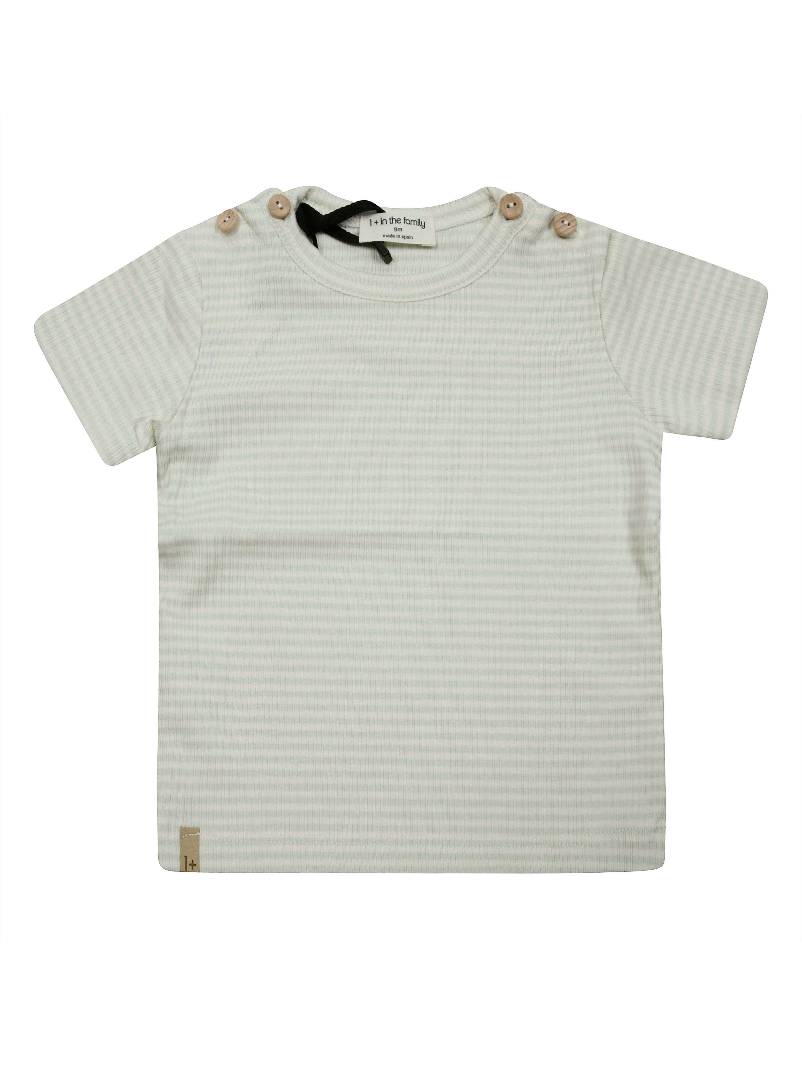 1+IN THE FAMILY Mini Striped Short Sleeve Button-Up T-Shirt