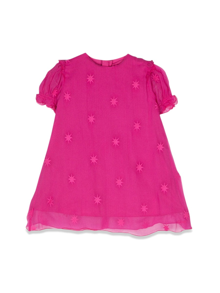 CHLOÉ Mini Silk Dress for Girls