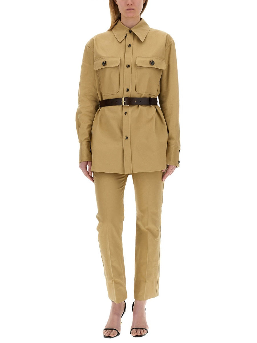 SAINT LAURENT Women's Saharienne Shirt - Size 38