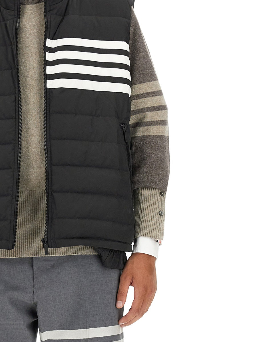 THOM BROWNE Regular Fit 4-Bar Vest