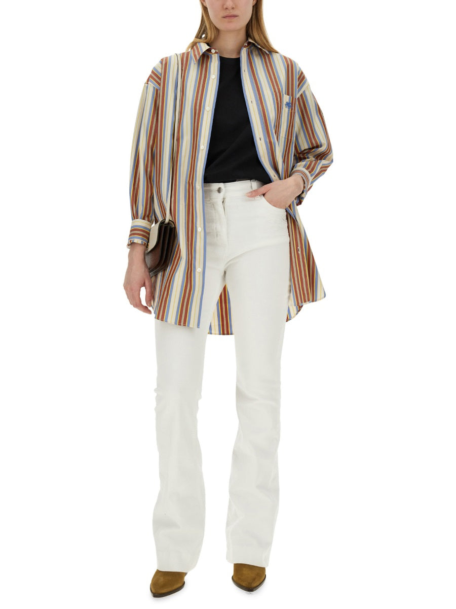 ETRO Embroidered Pegasus T-Shirt - Regular Fit - Size S