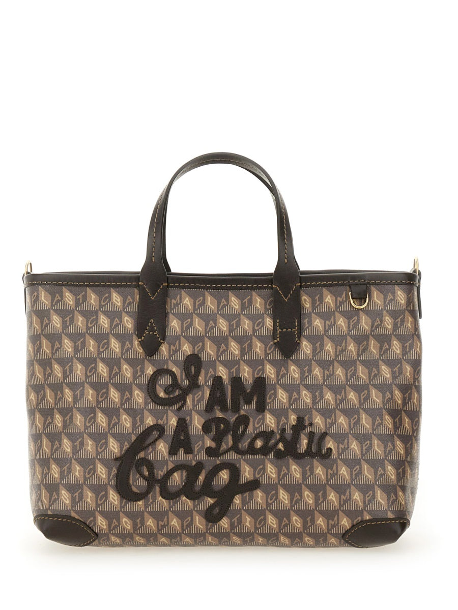 ANYA HINDMARCH Mini Tote Handbag - I AM A PLASTIC Handbag