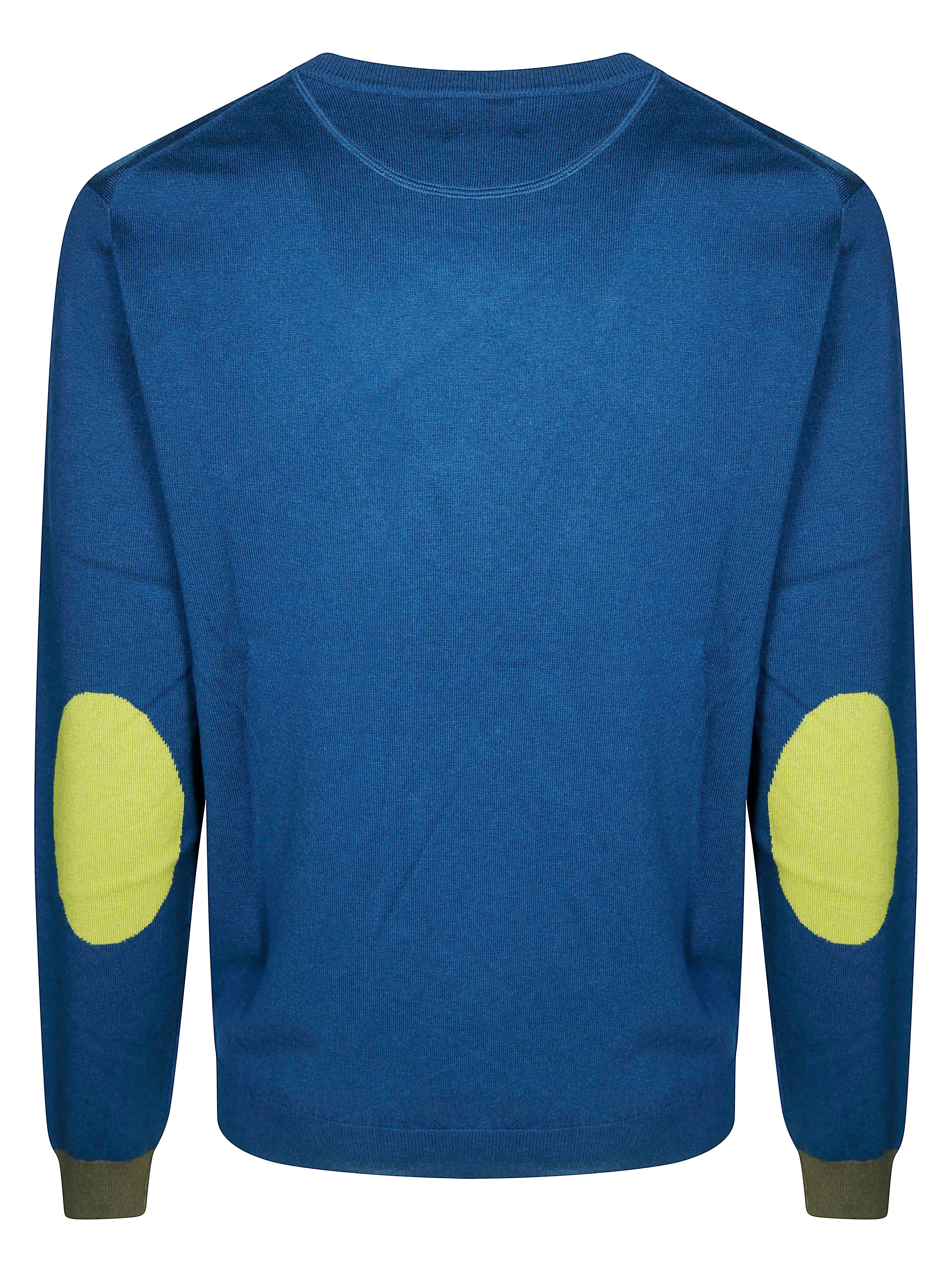 SUN 68 Classic Sweater with Contrast Patches for Women