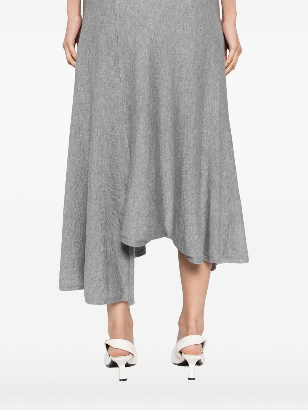 KHAITE Wool Midi Skirt