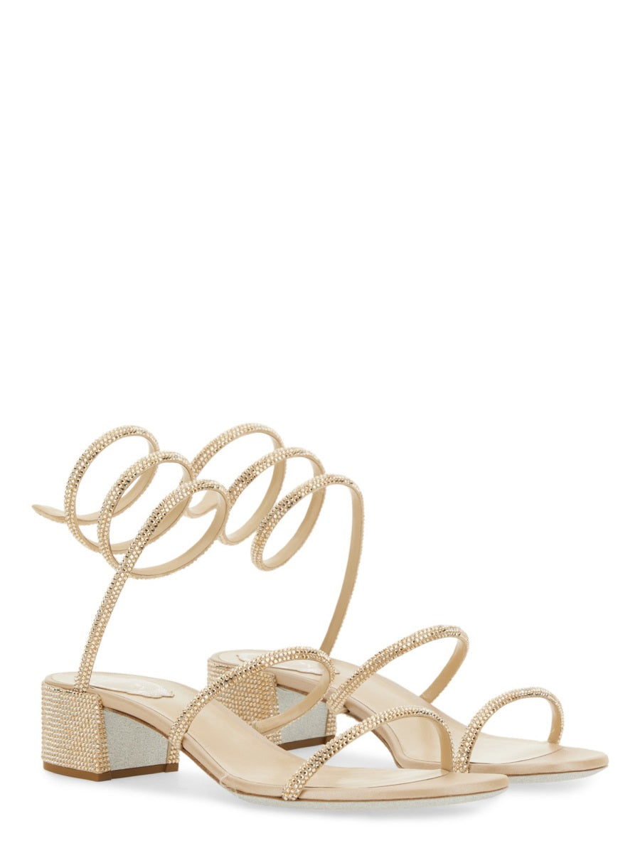RENE CAOVILLA Cleo Mini Heel Sandal - 3.5 cm