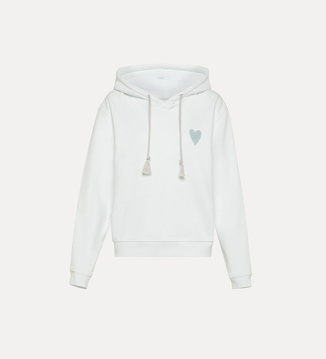 FORTE FORTE Essential Diagonal Cotton Hoodie for Women