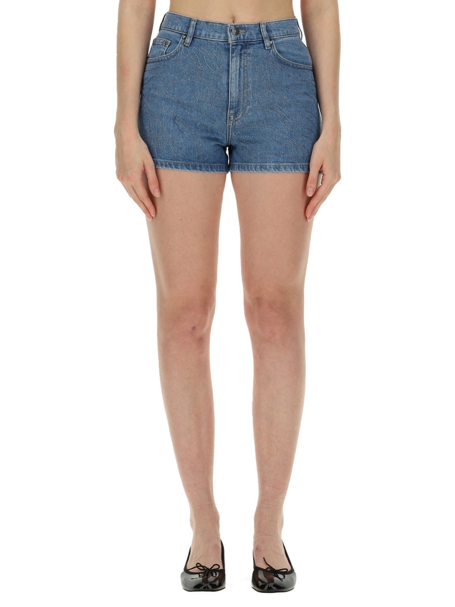ROTATE BIRGER CHRISTENSEN Cotton Denim Shorts - Size 27
