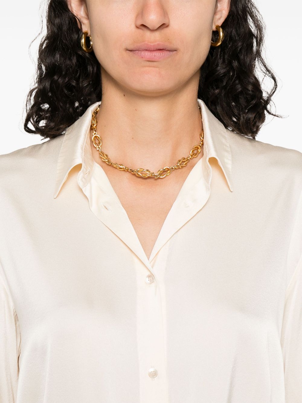 FORTE FORTE Silk Button-Up Shirt for Women