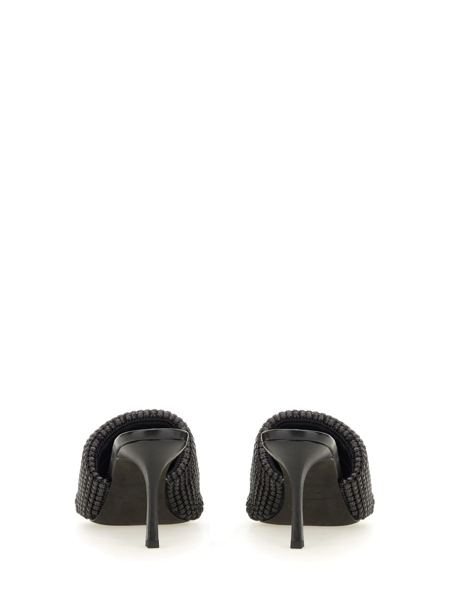 ALEXANDER WANG Sleek Heels with Crystal Glass Upper