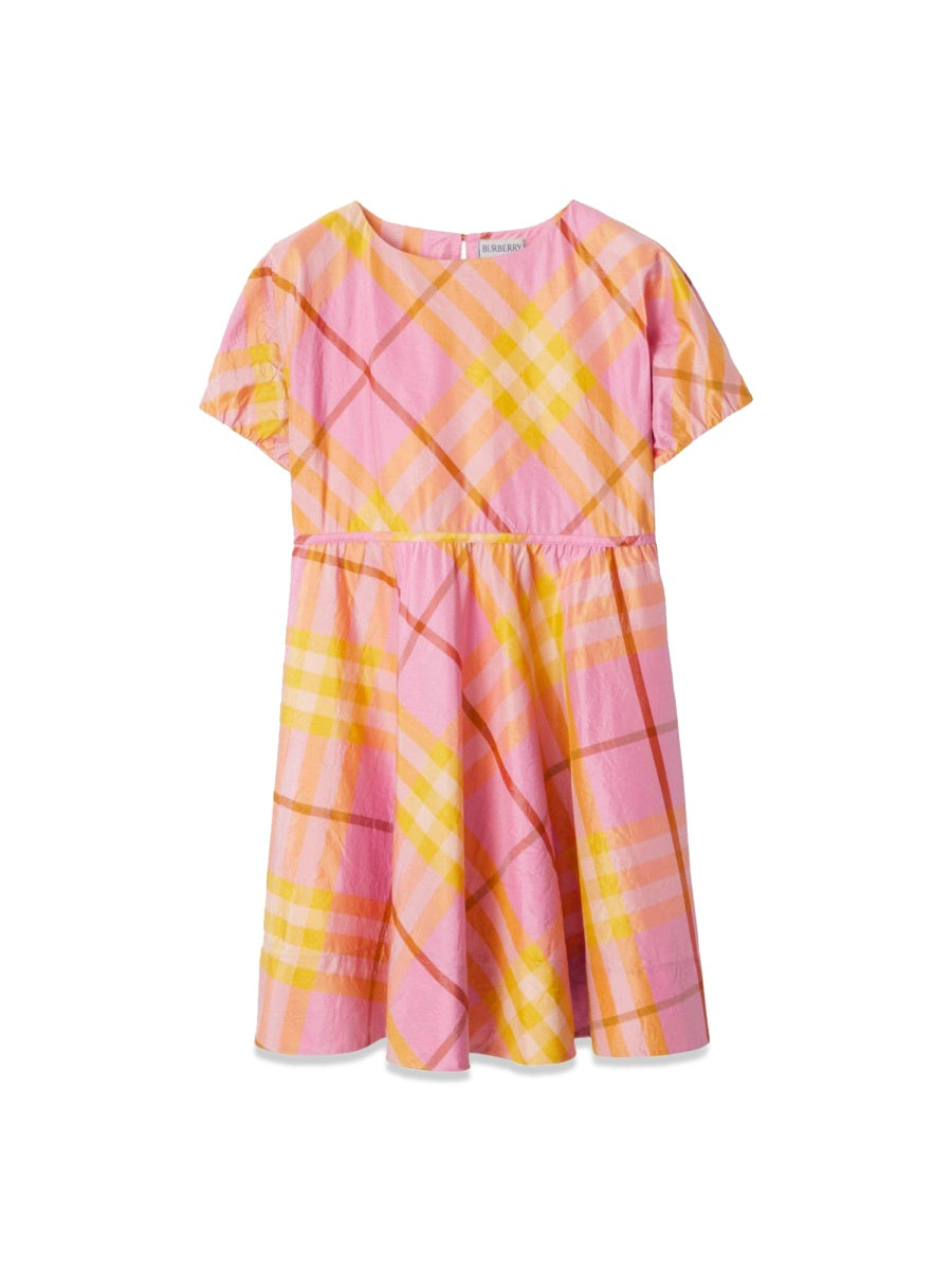 BURBERRY Mini Check Dress for Girls - FW24 Collection