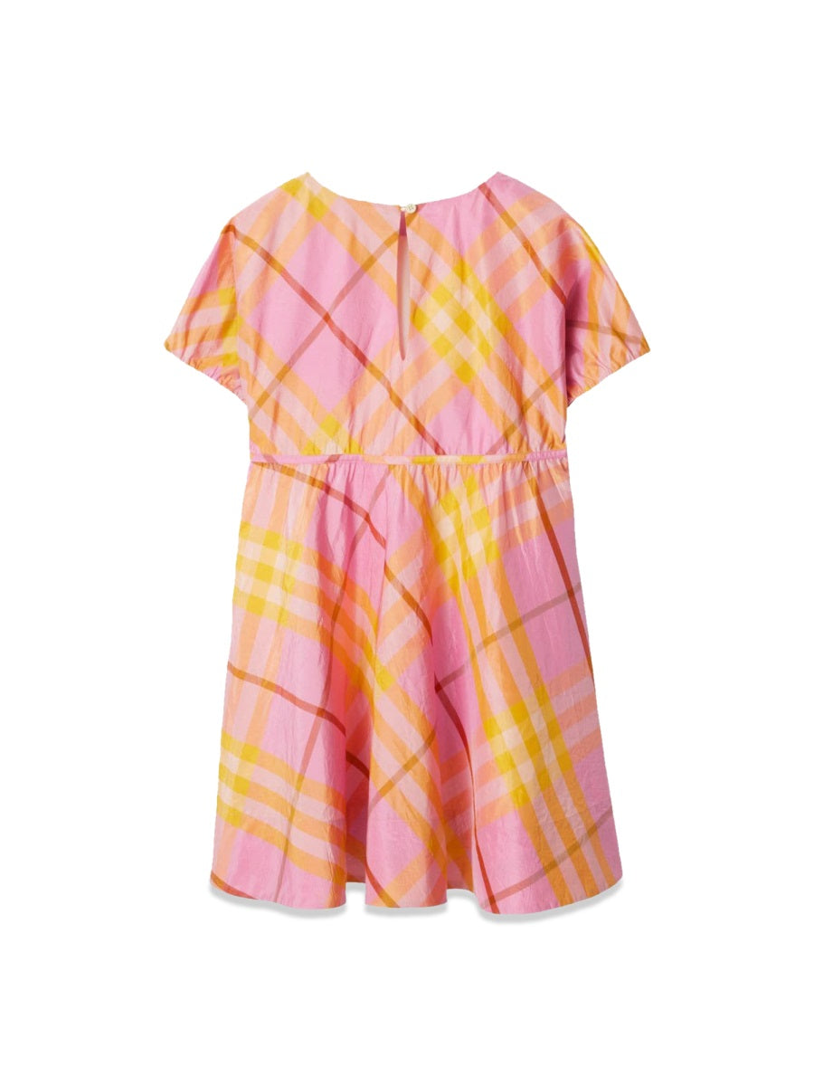 BURBERRY Mini Check Dress for Girls - FW24 Collection