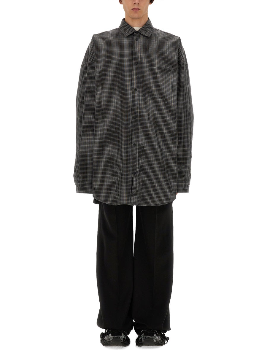 BALENCIAGA Oversized Fit Outerwear Shirt - Large