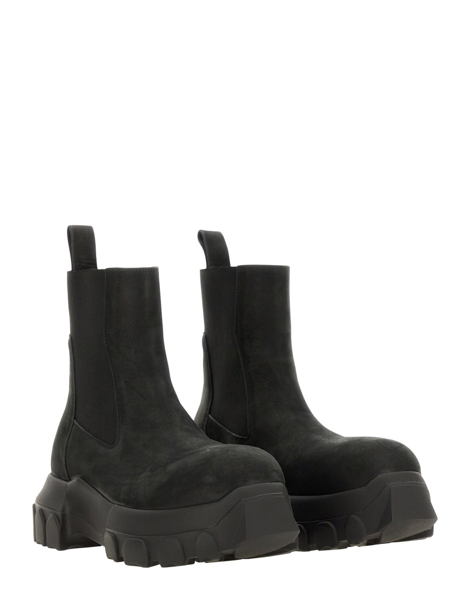 RICK OWENS Premium Leather Ankle Boot for Women - FW24
