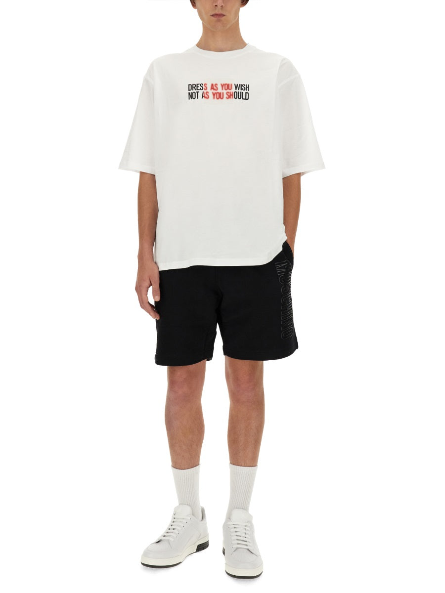 MOSCHINO Classic Logo T-Shirt - Size L