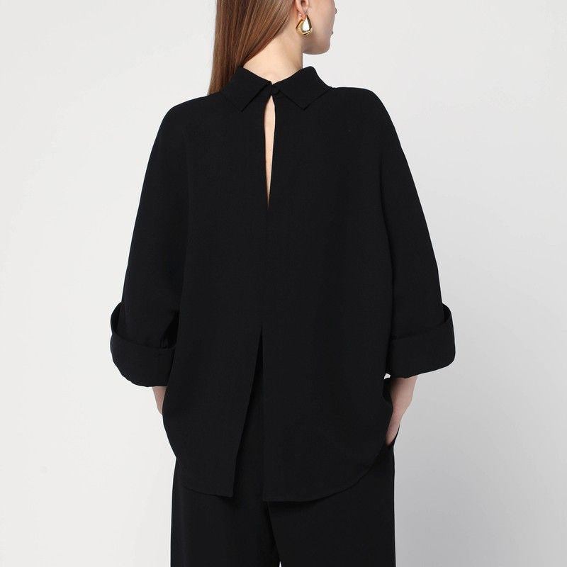 MKDT STUDIO Elegant Bailee Blouse with Wide Batwing Sleeves