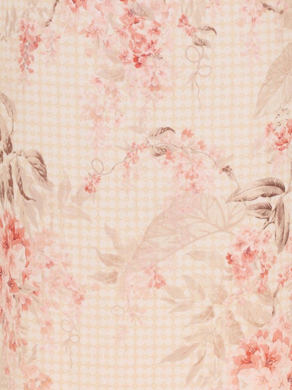 ZIMMERMANN High-Waisted Printed Linen Pencil Skirt