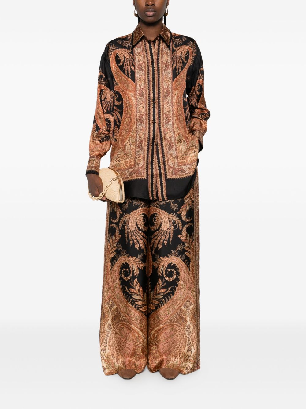 ZIMMERMANN Hypnotic Silk Shirt with Paisley Print - Long Sleeves