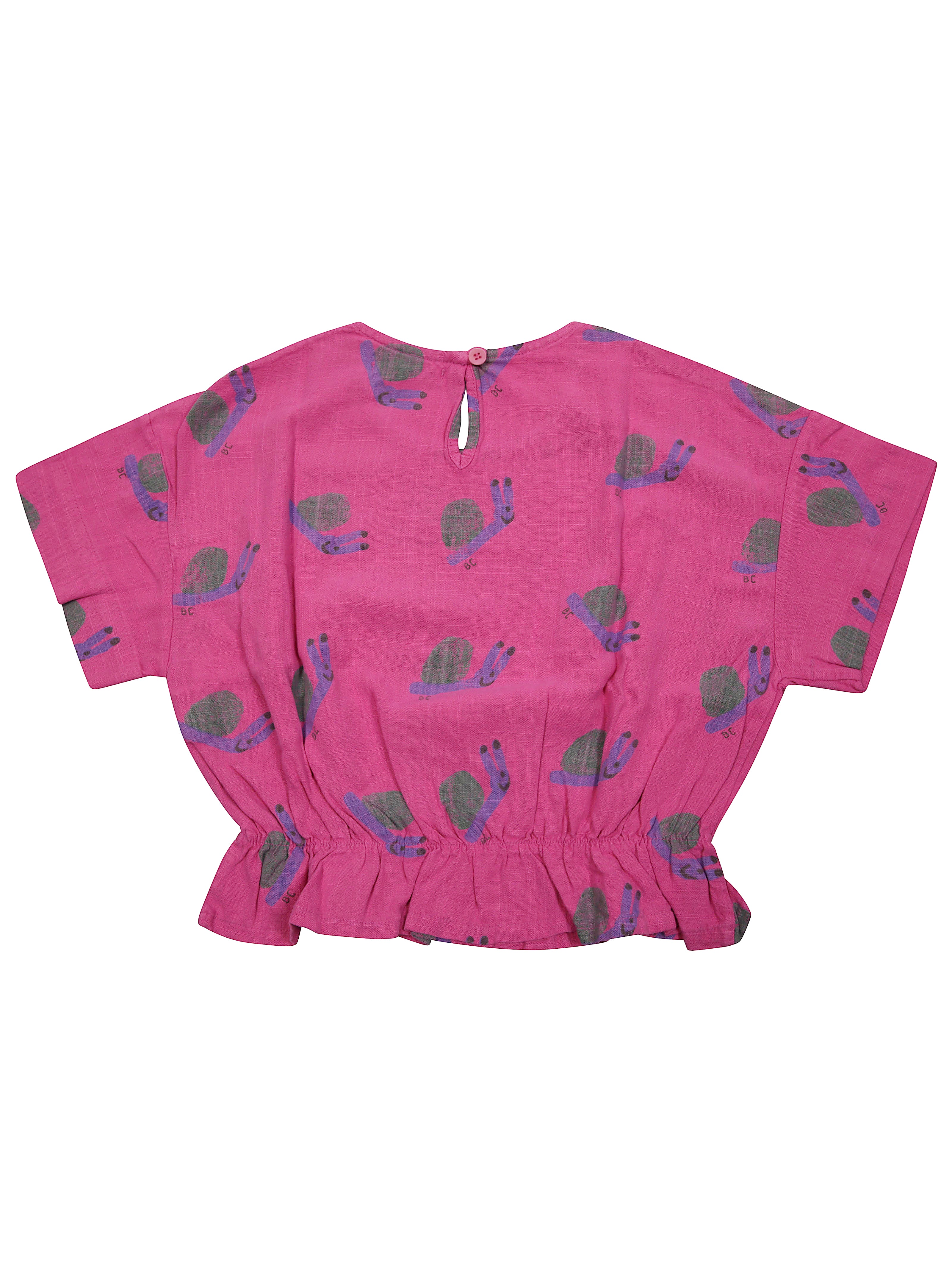 BOBO CHOSES Mini Snail Print Short Sleeve T-Shirt