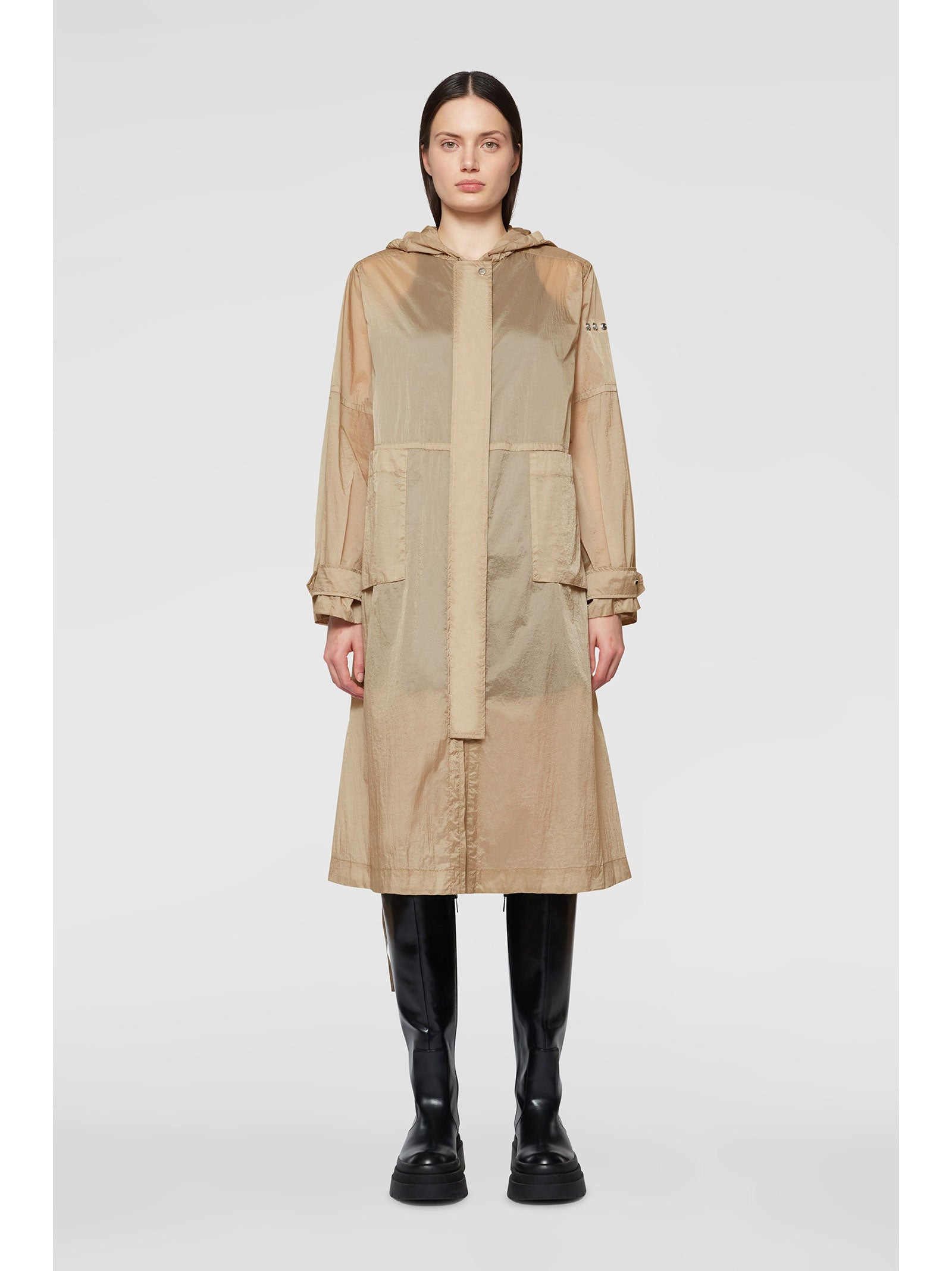 ADD Women’s Long Parka Jacket with Hood