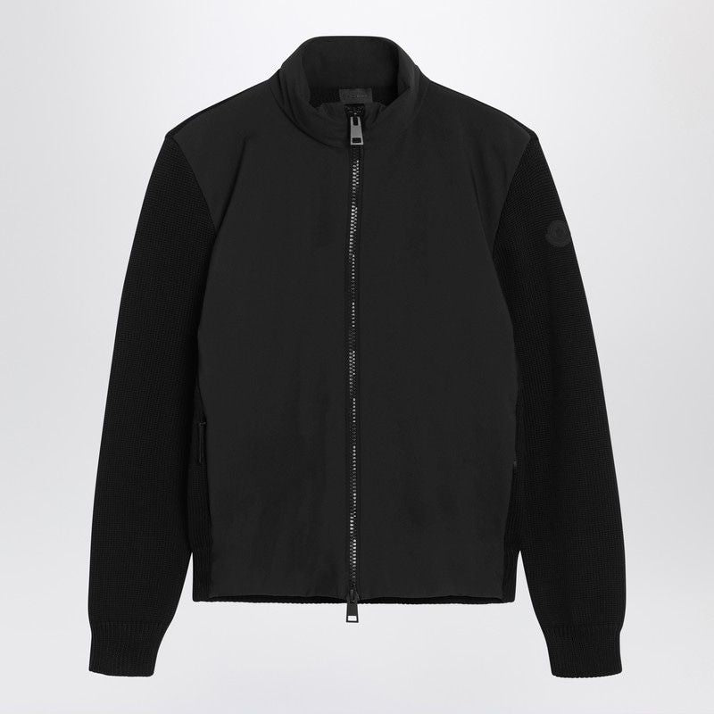 MONCLER Lightweight Jacket with Wool Sleeves