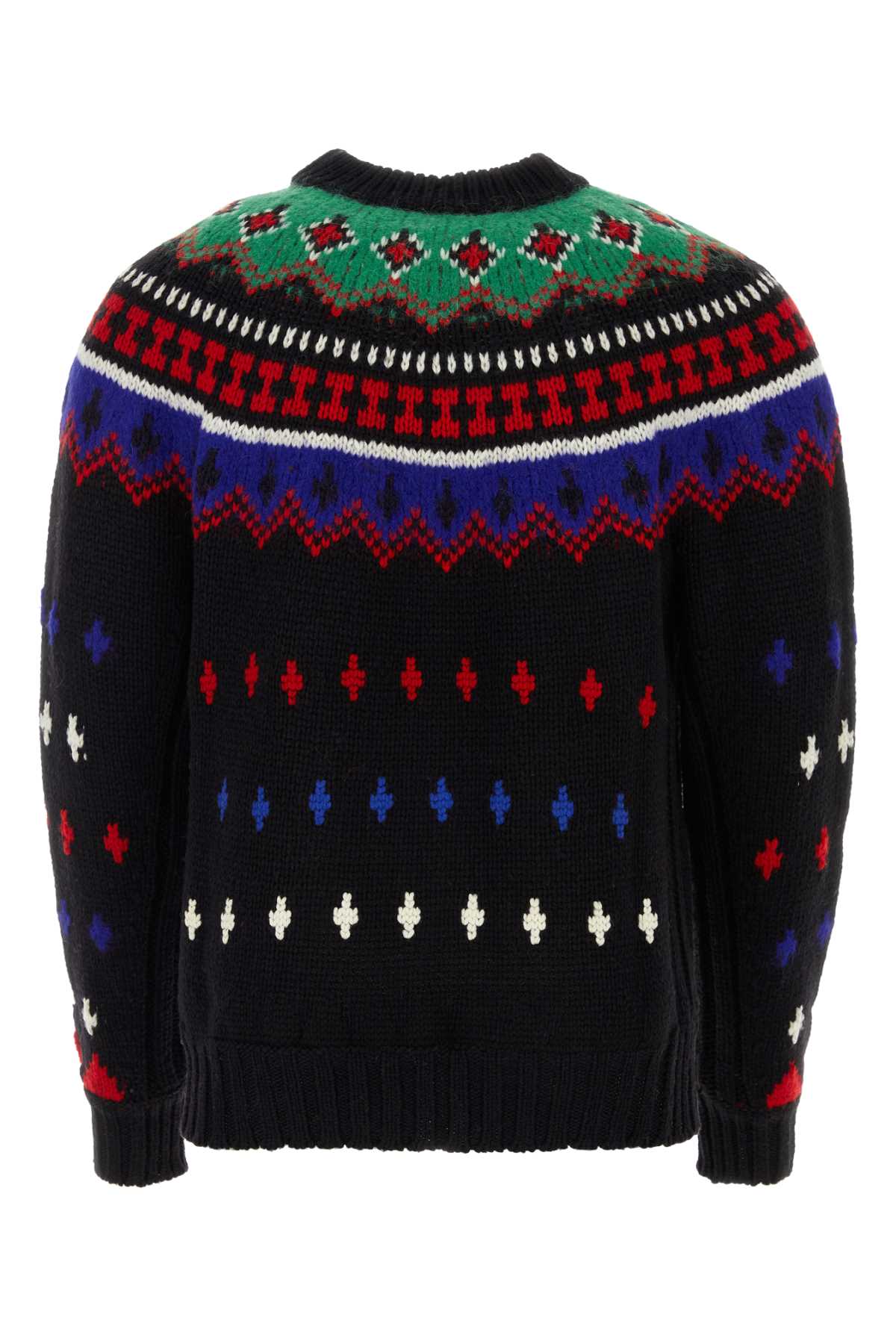 MONCLER GRENOBLE Embroidered Wool Blend Tricot Sweater for Men - FW23