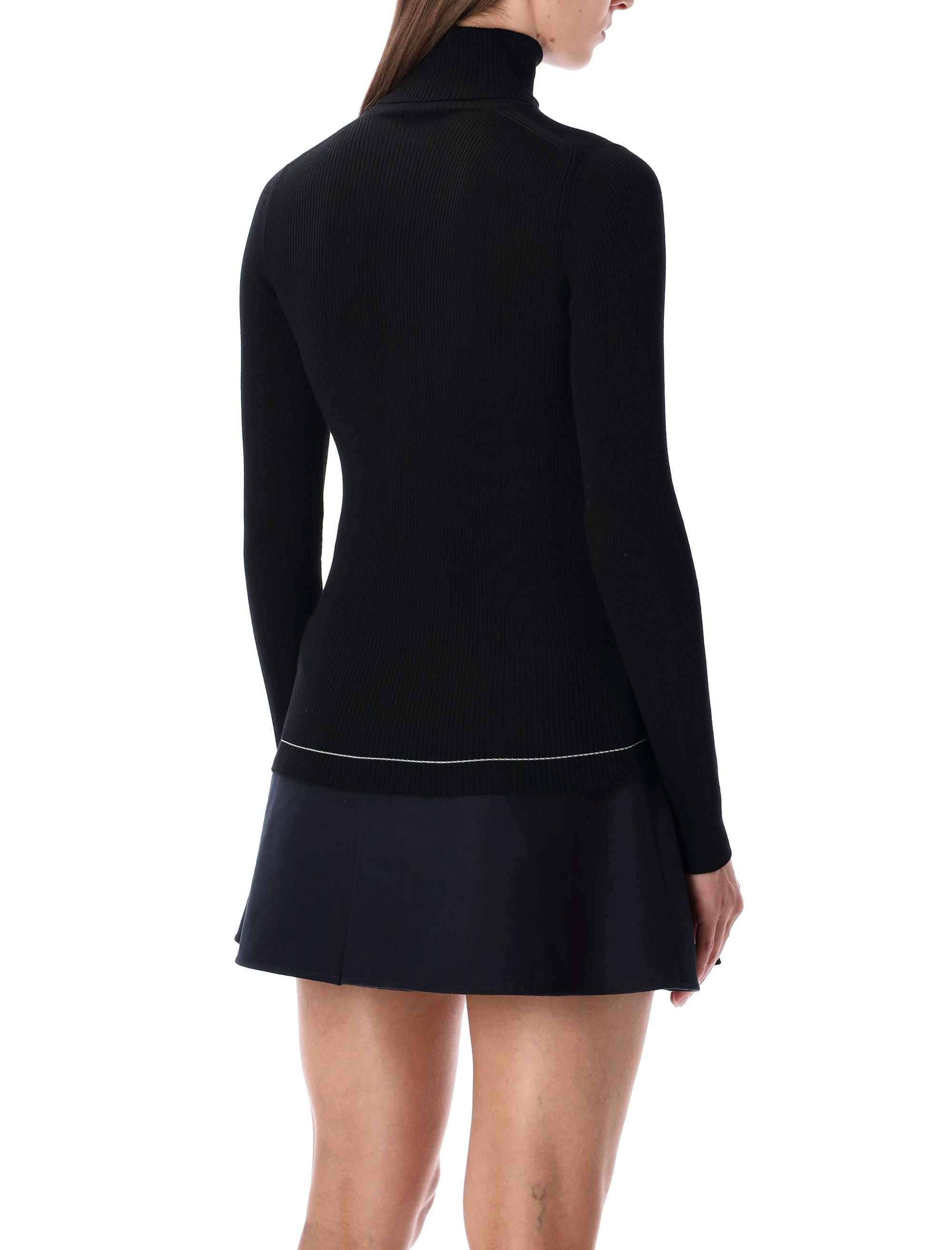 MONCLER Women's Slim Fit Wool Polo Neck Jumper