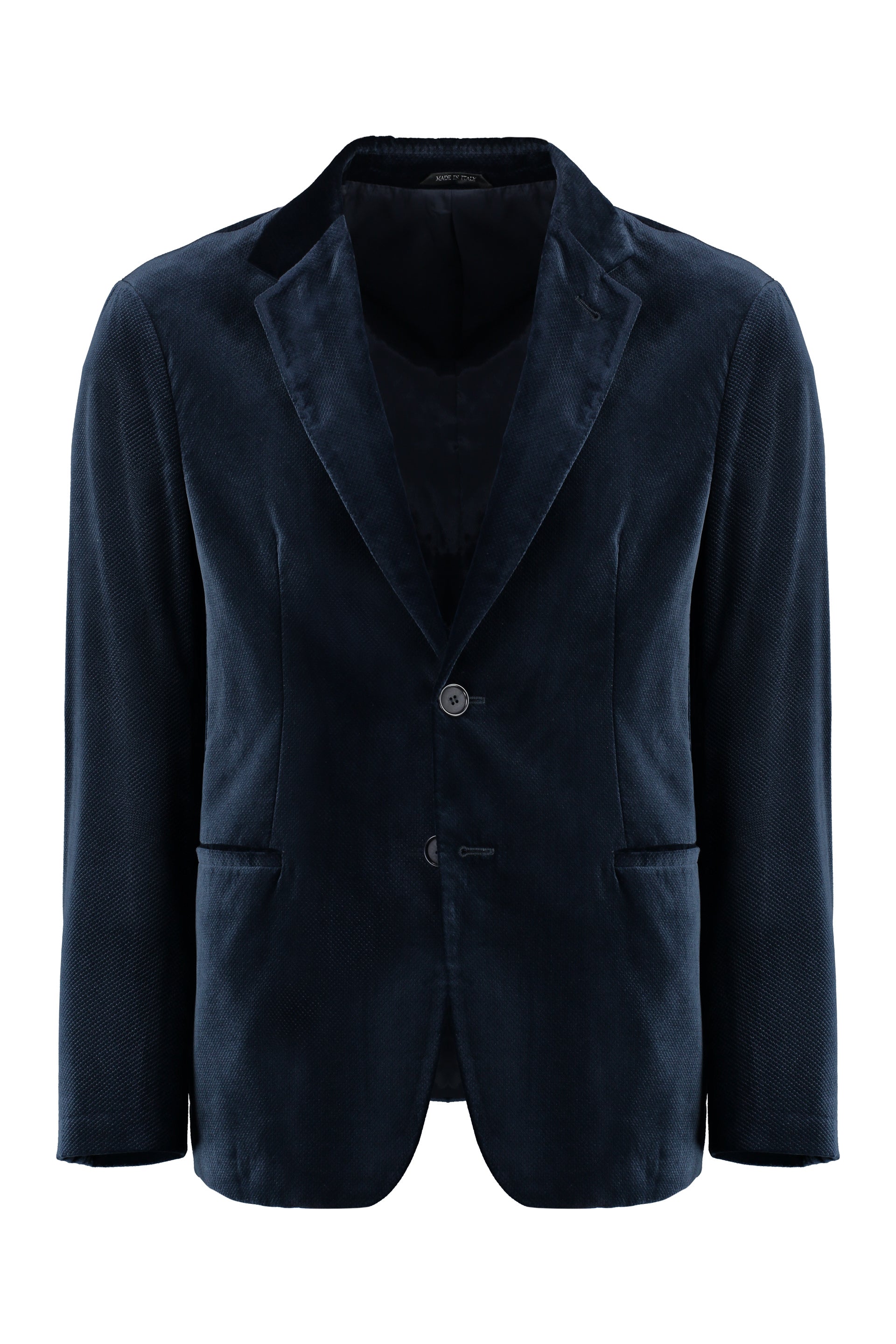 GIORGIO ARMANI Single-Breasted Velvet Jacket for Men