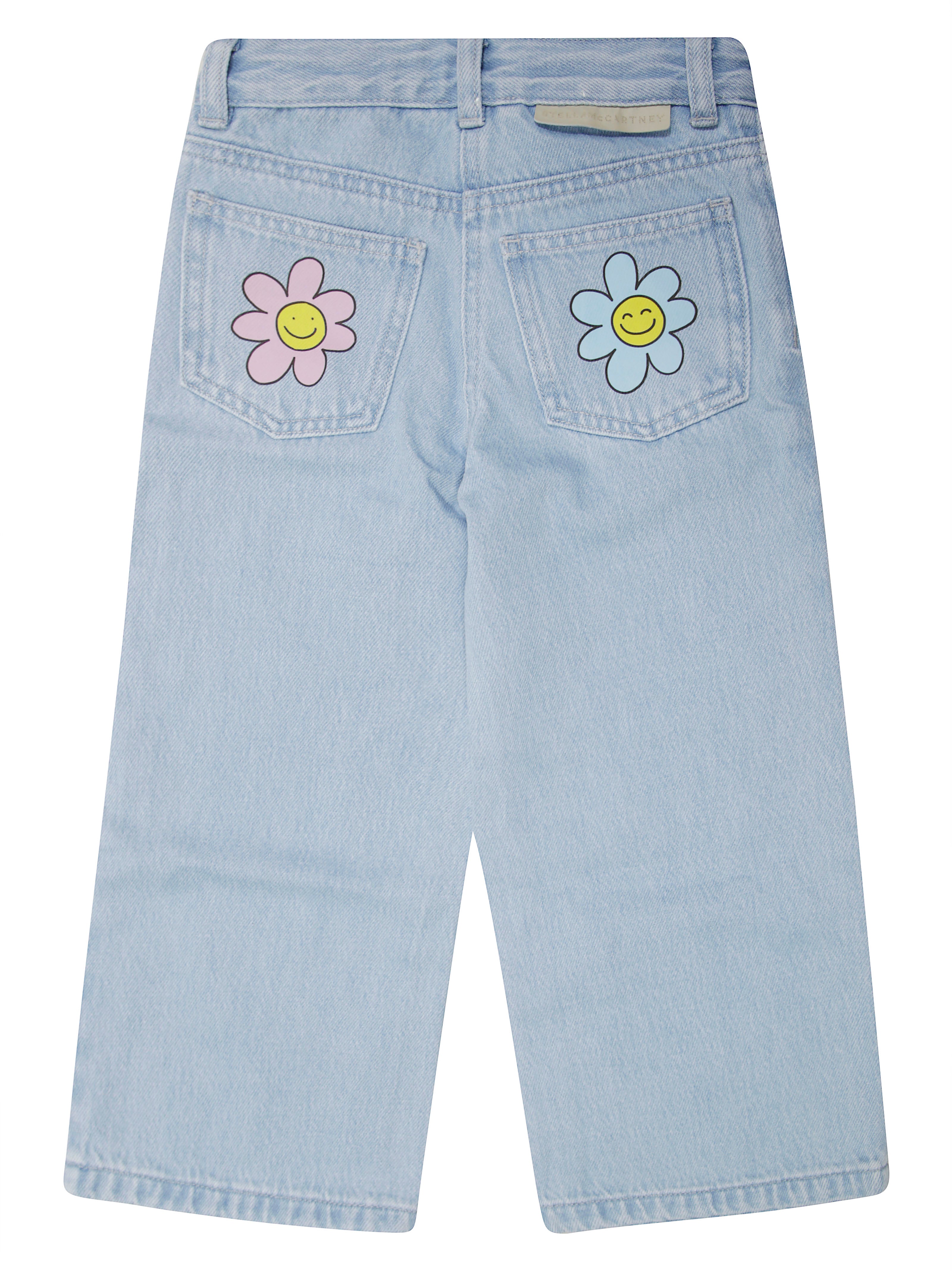 STELLA MC CARTNEY JUNIOR Kids' Flared Jeans with Colorful Floral Print