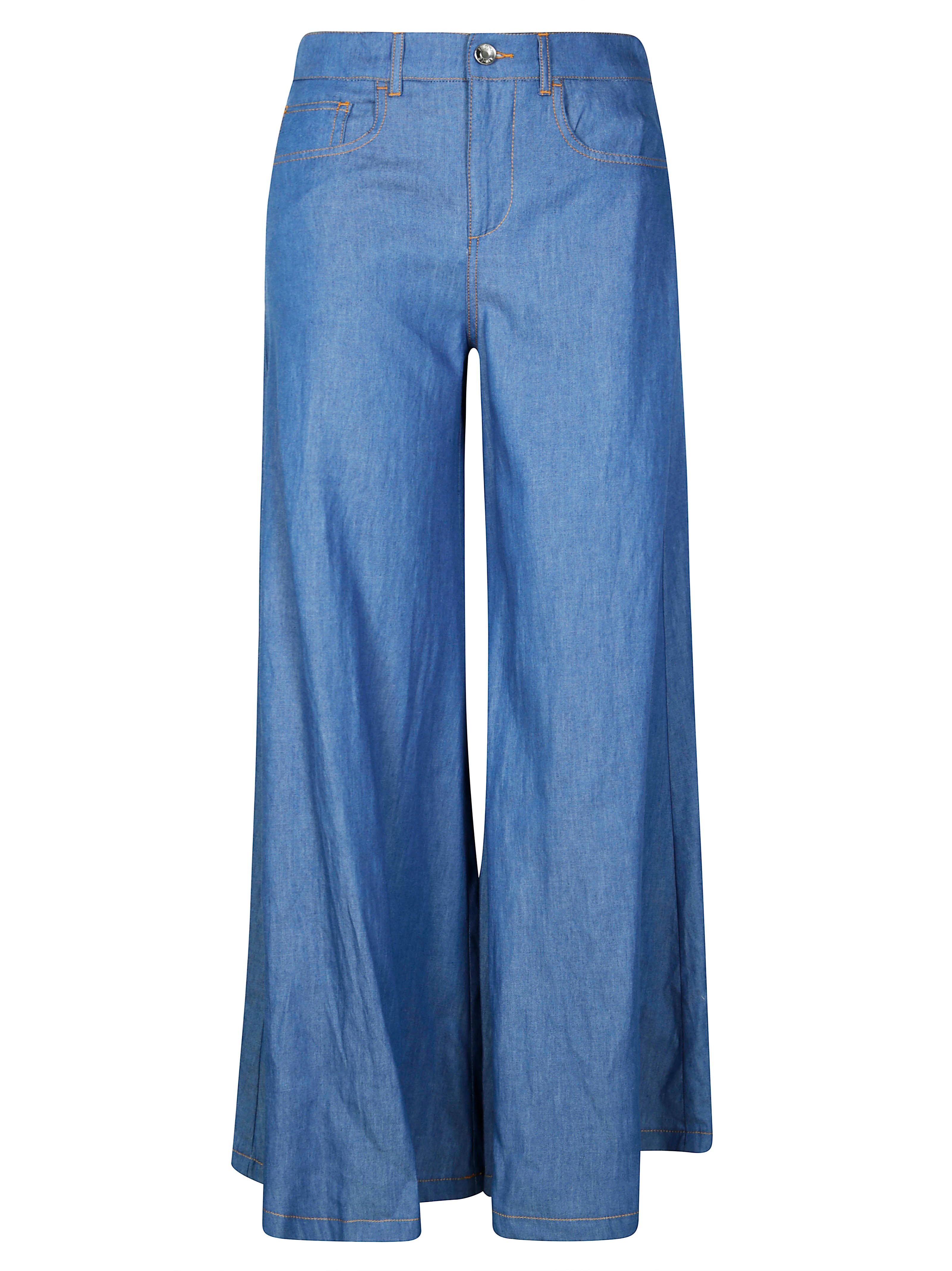 LIUJO Oversized Denim Trousers