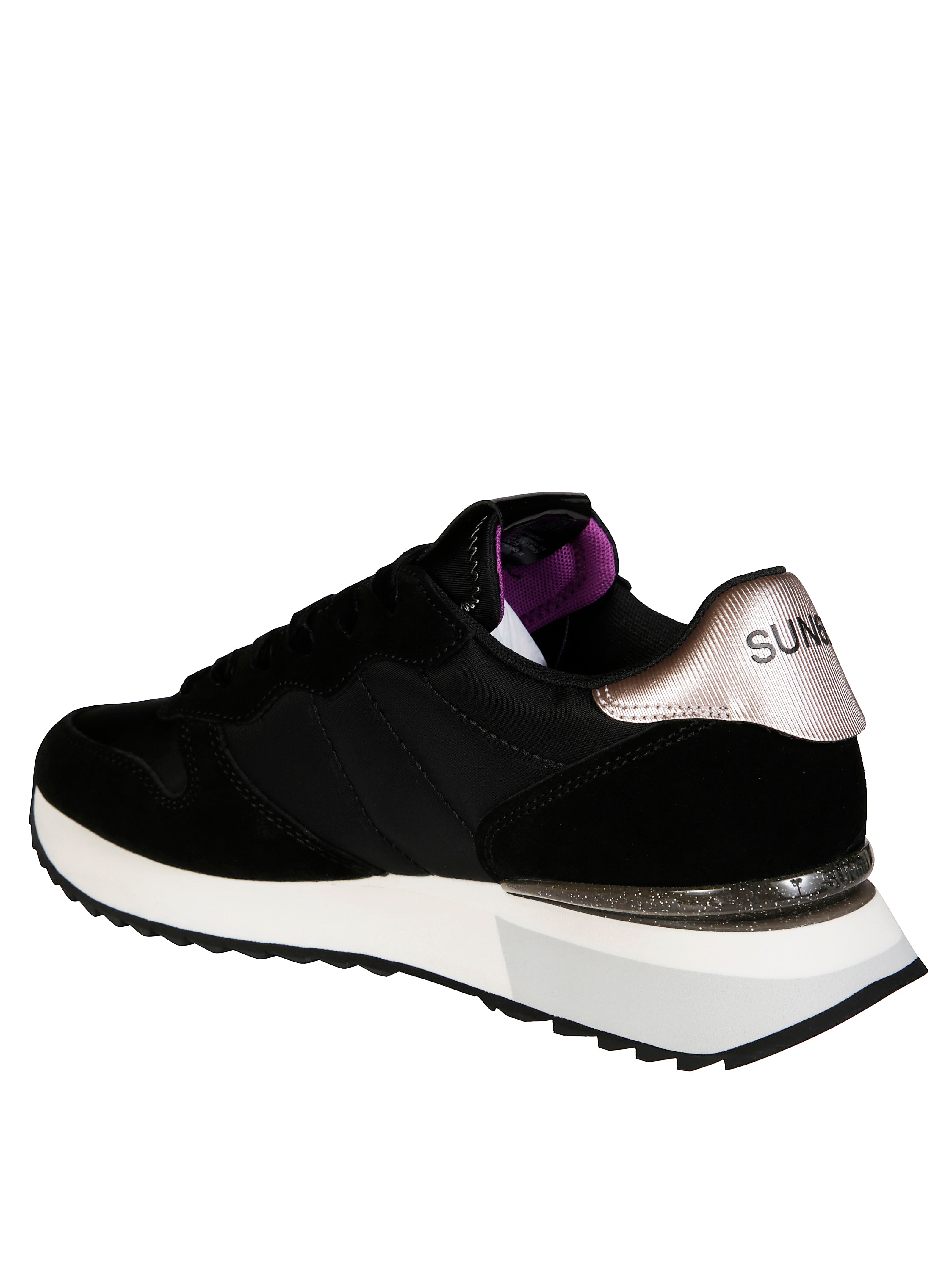 SUN 68 Stargirl Glitter Logo Sneakers