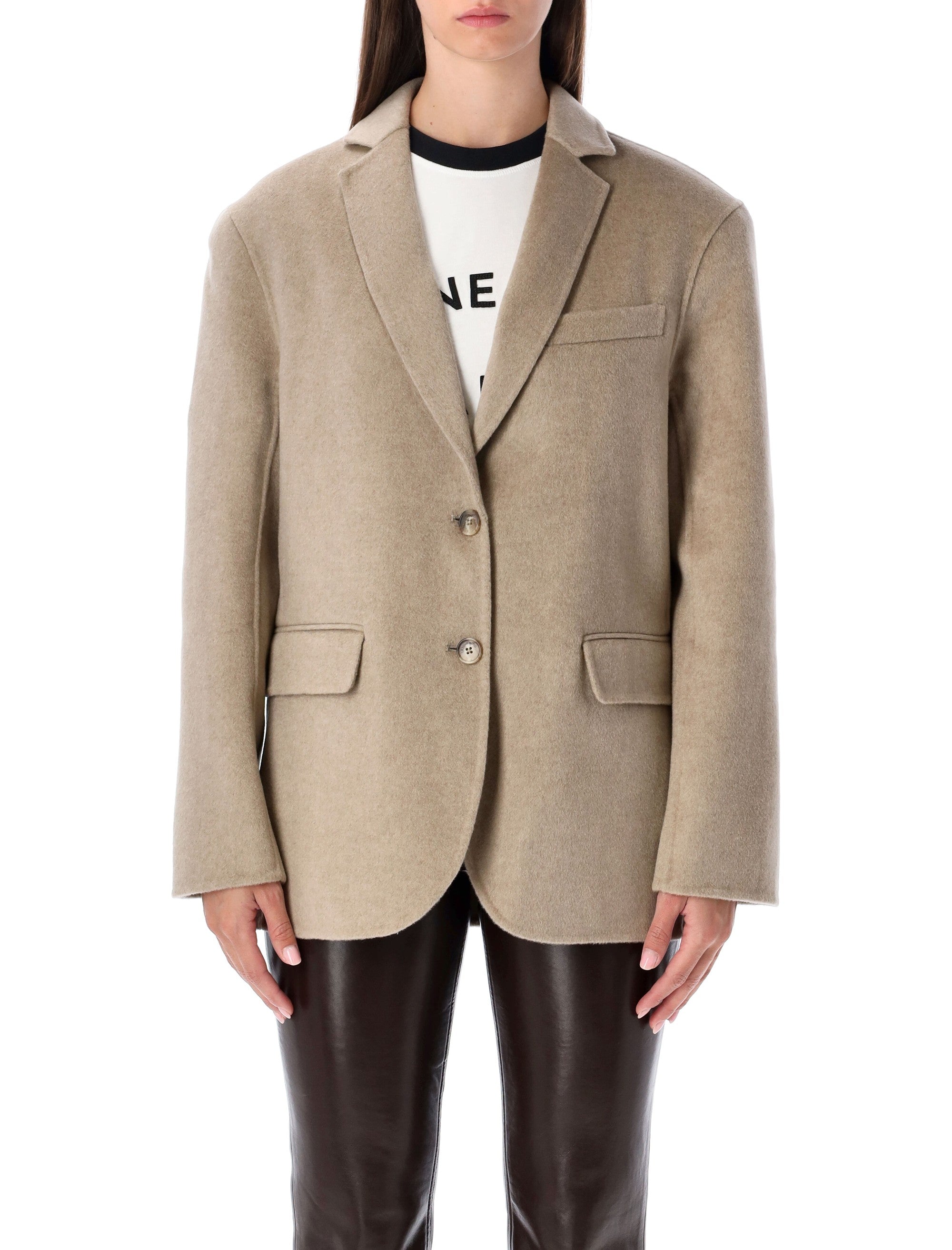 ANINE BING Oversized Wool Cashmere Blazer - Size S