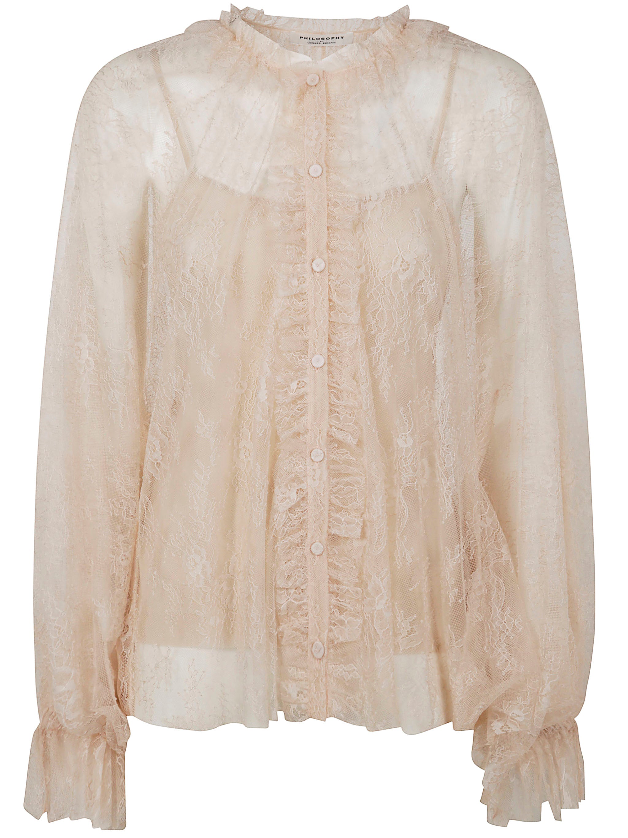 PHILOSOPHY DI LORENZO SERAFINI Floral Lace Blouse