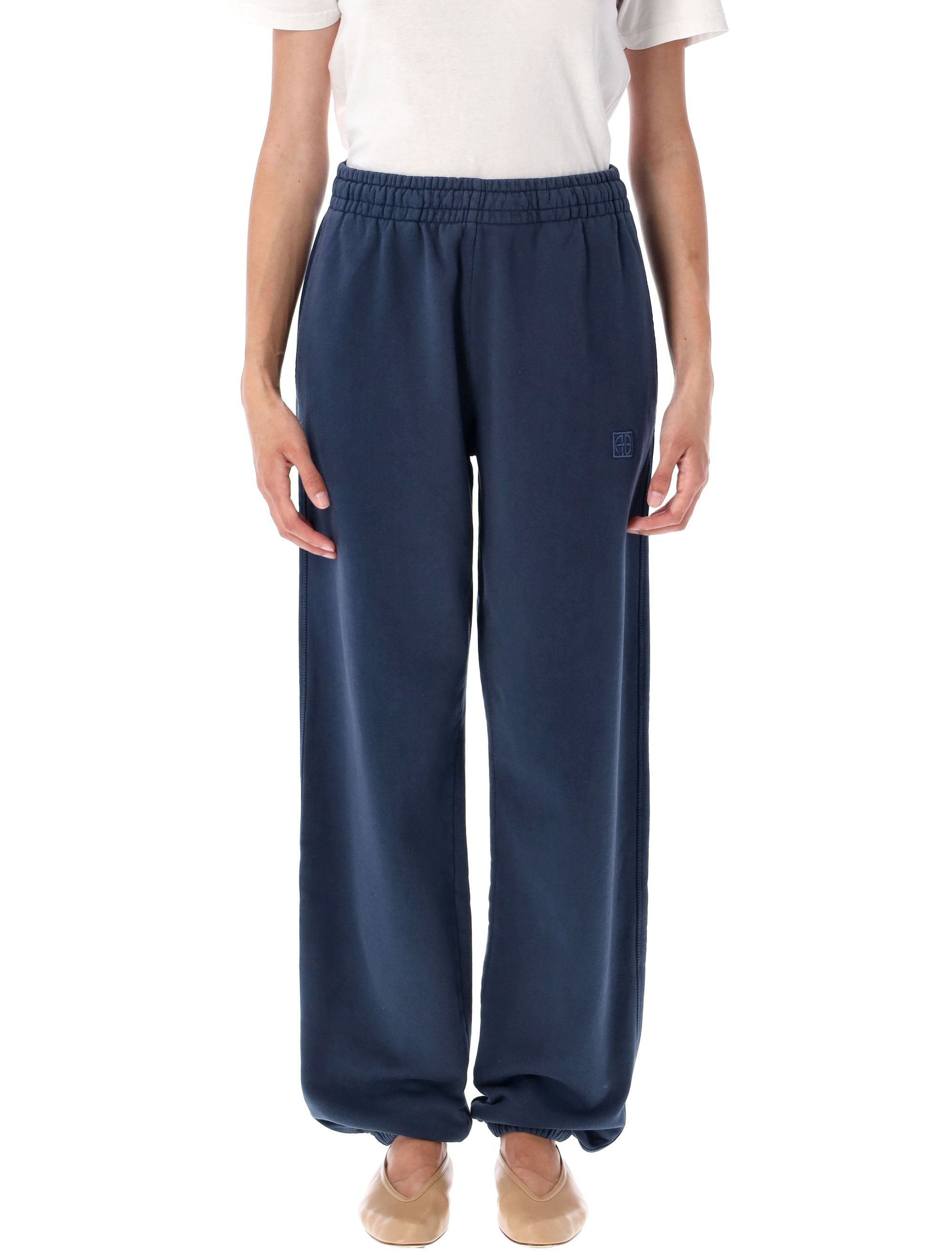 ANINE BING Framed Monogram Jogger Pants - Size S