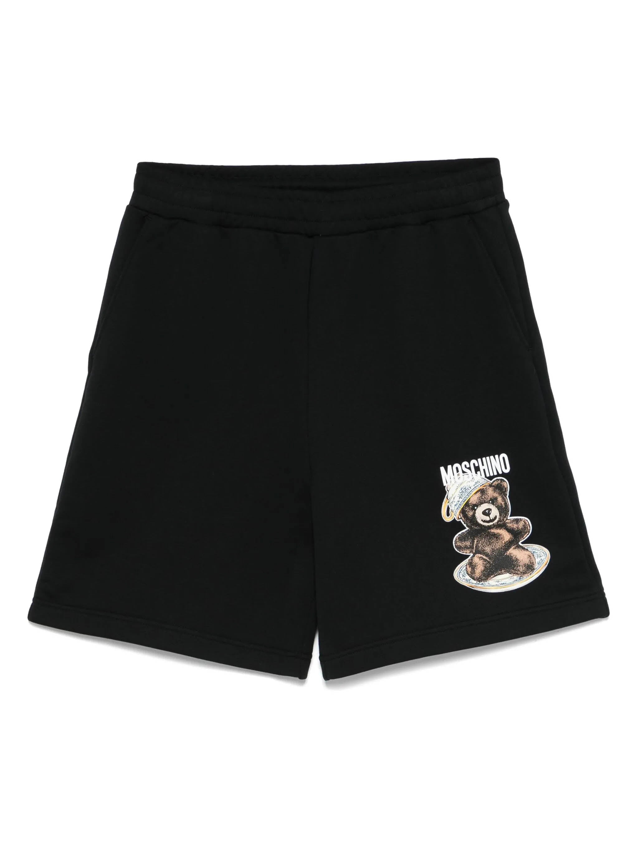 MOSCHINO COUTURE Teddy Bear-Print Mini Shorts - Women's Size 38