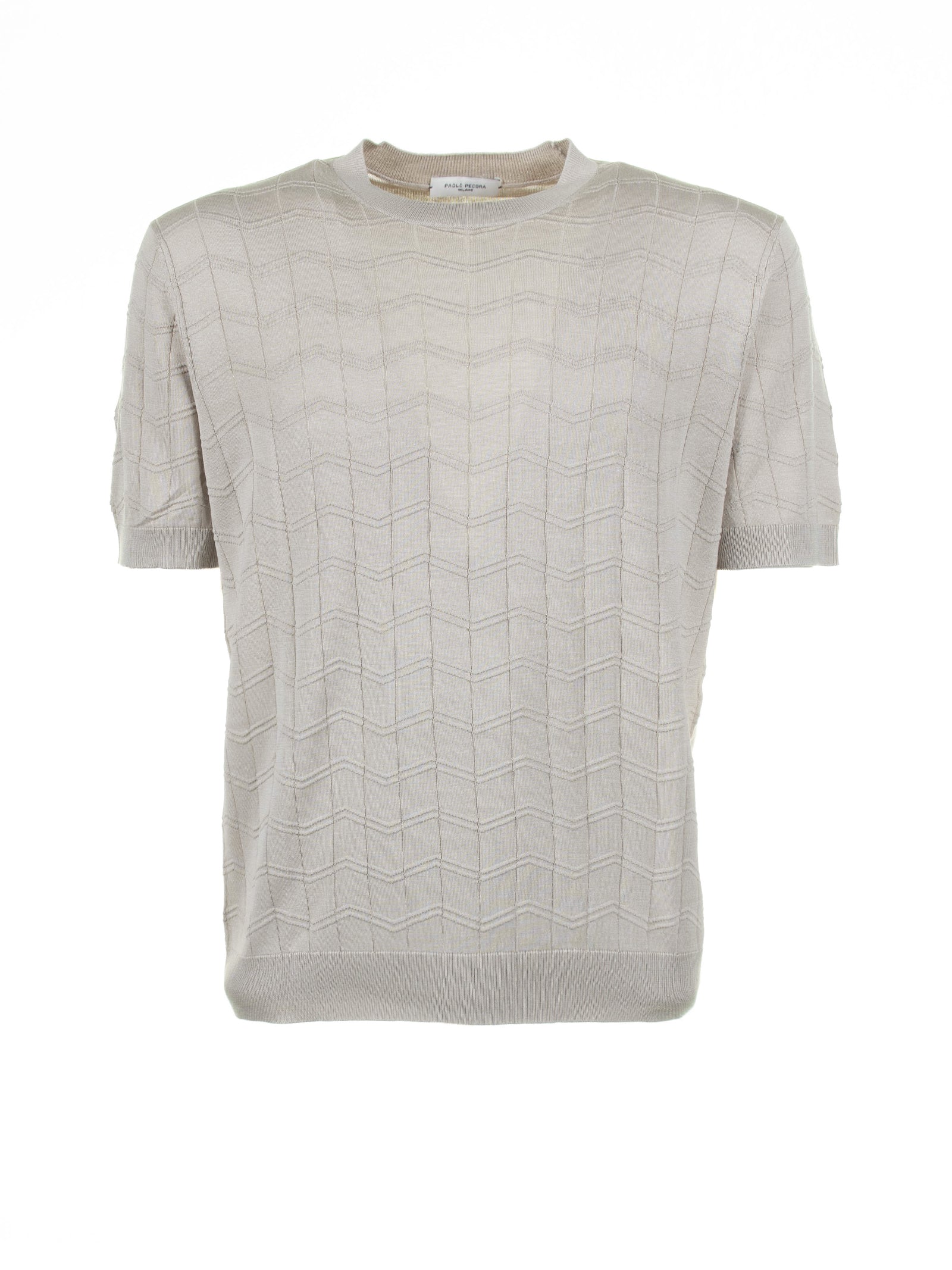 PAOLO PECORA Essential Cotton and Silk T-Shirt for Men - SS24 Collection