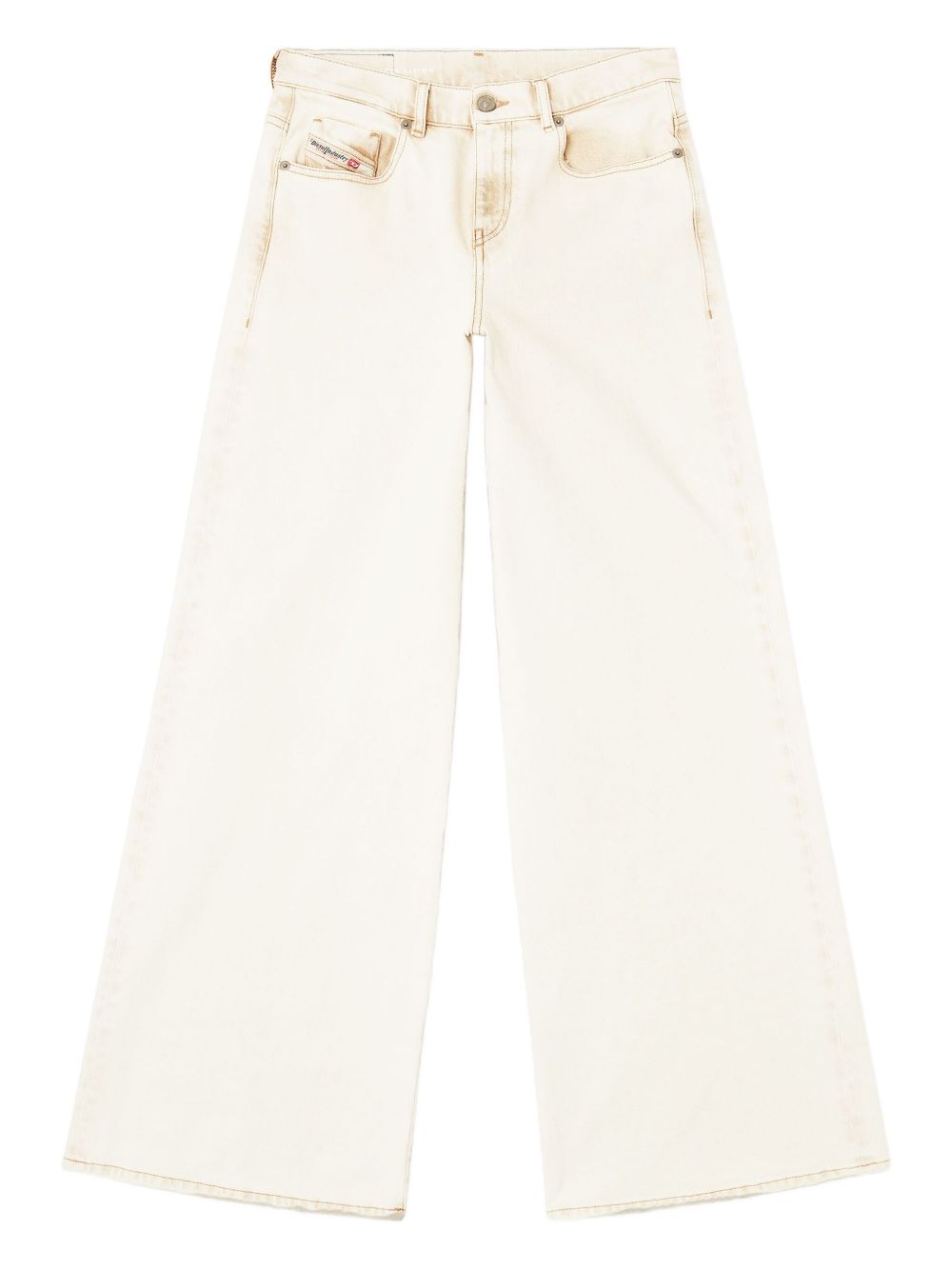 DIESEL Wide Leg Bleach-Effect Jeans