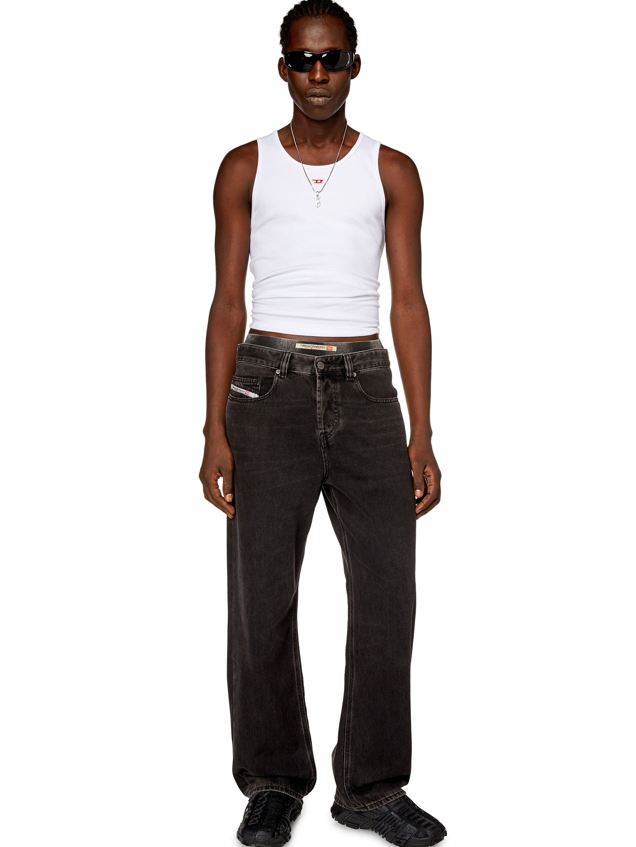 DIESEL Mini Embroidered 'D' Slim Fit T-Shirt - Size S