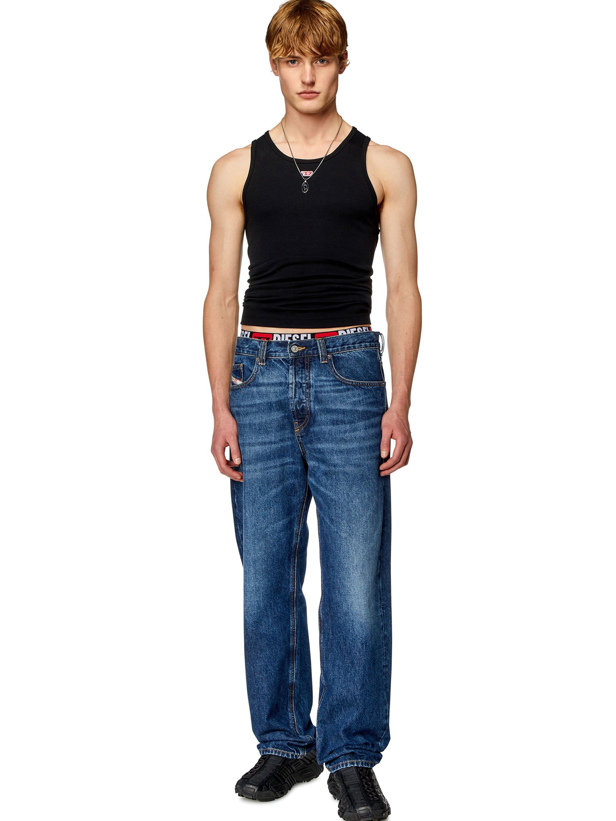 DIESEL Men's Slim Fit Mini Detail T-Shirt - Size S