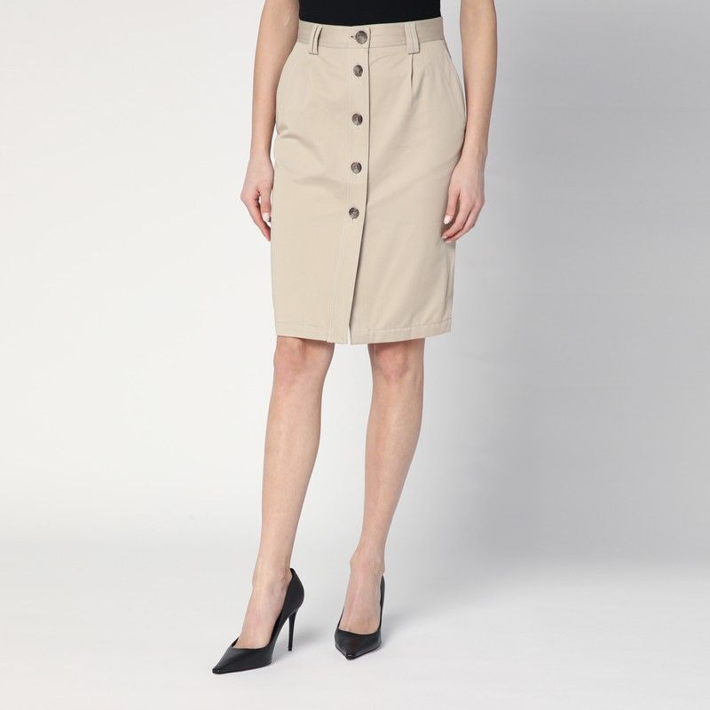 ANINE BING Buttoned High Waist Pencil Skirt