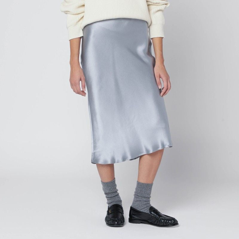 ANINE BING Silk Midi Skirt - Women's