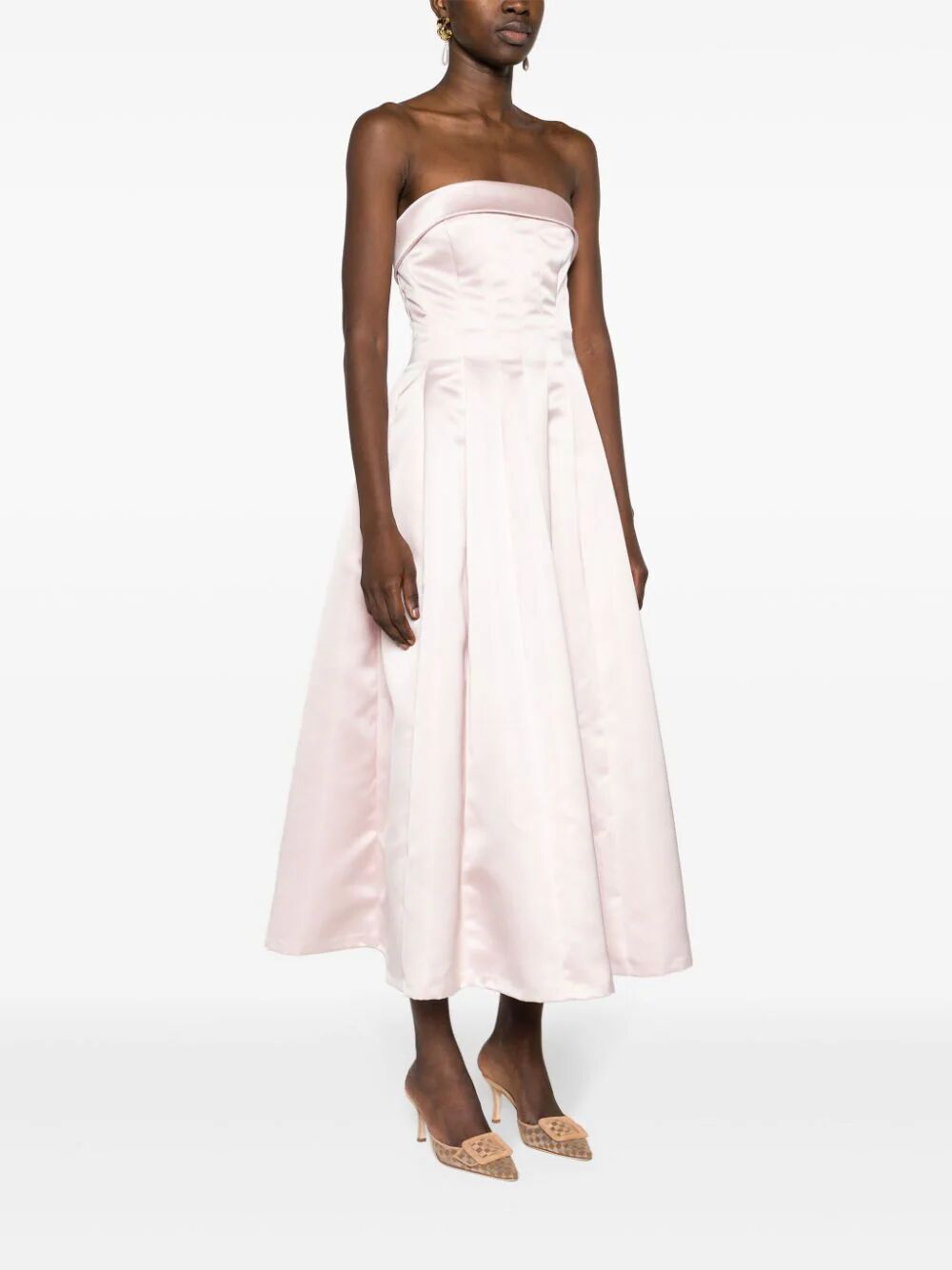 PHILOSOPHY DI LORENZO SERAFINI Duchesse Long Dress for Women - Spring/Summer 2025