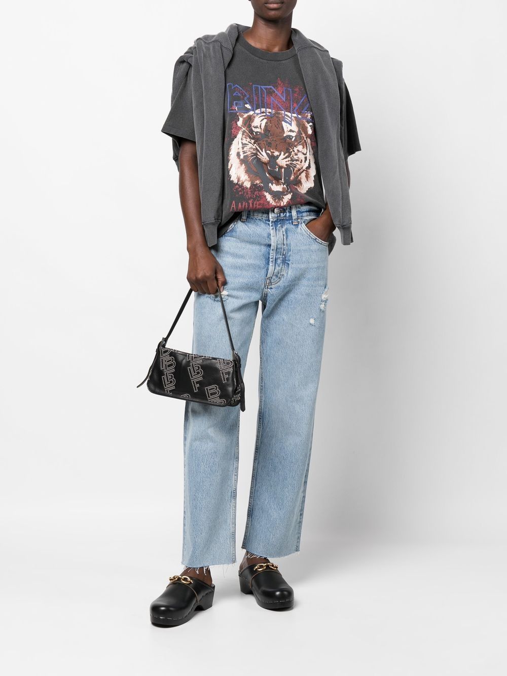 ANINE BING Gavin High-Waisted Denim Pants for Women