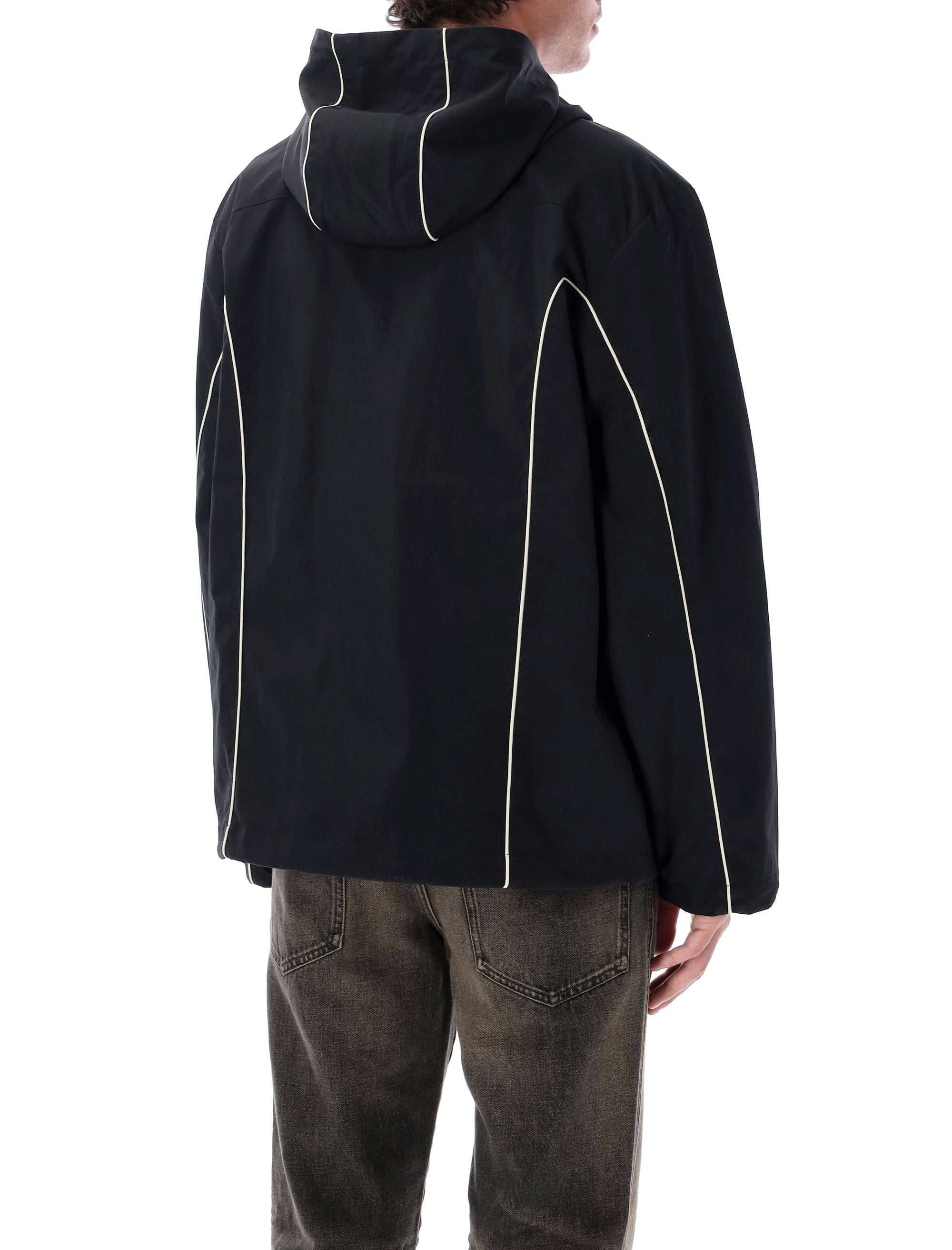 DIESEL Regular Fit Toggle Hooded Jacket with Oval D Logo - Size 46