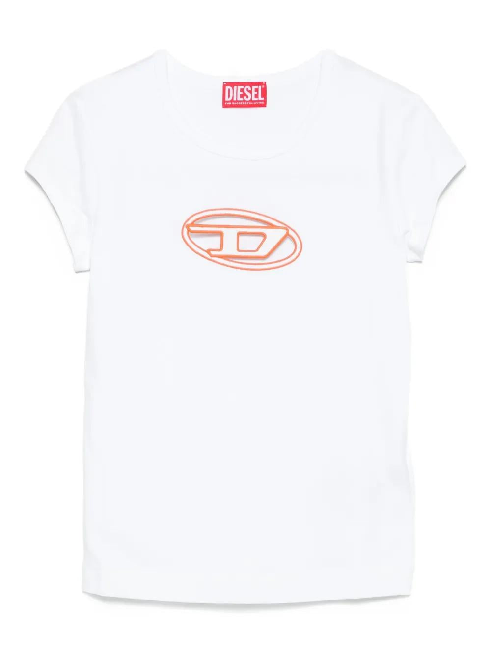DIESEL Mini Peekaboo Logo Round Neck T-Shirt - Size S
