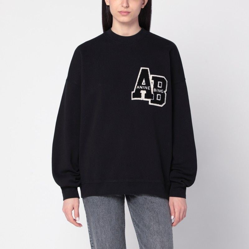 ANINE BING Oversized Letterman Sweatshirt for Women