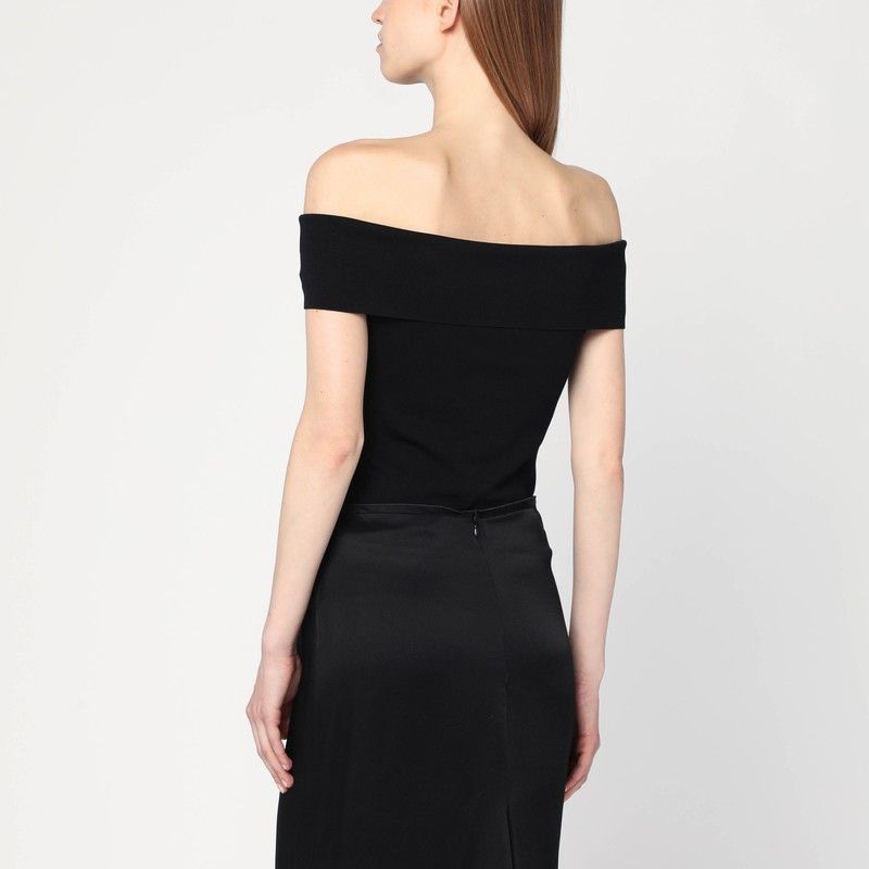 ANINE BING Off-the-Shoulder Fitted Top