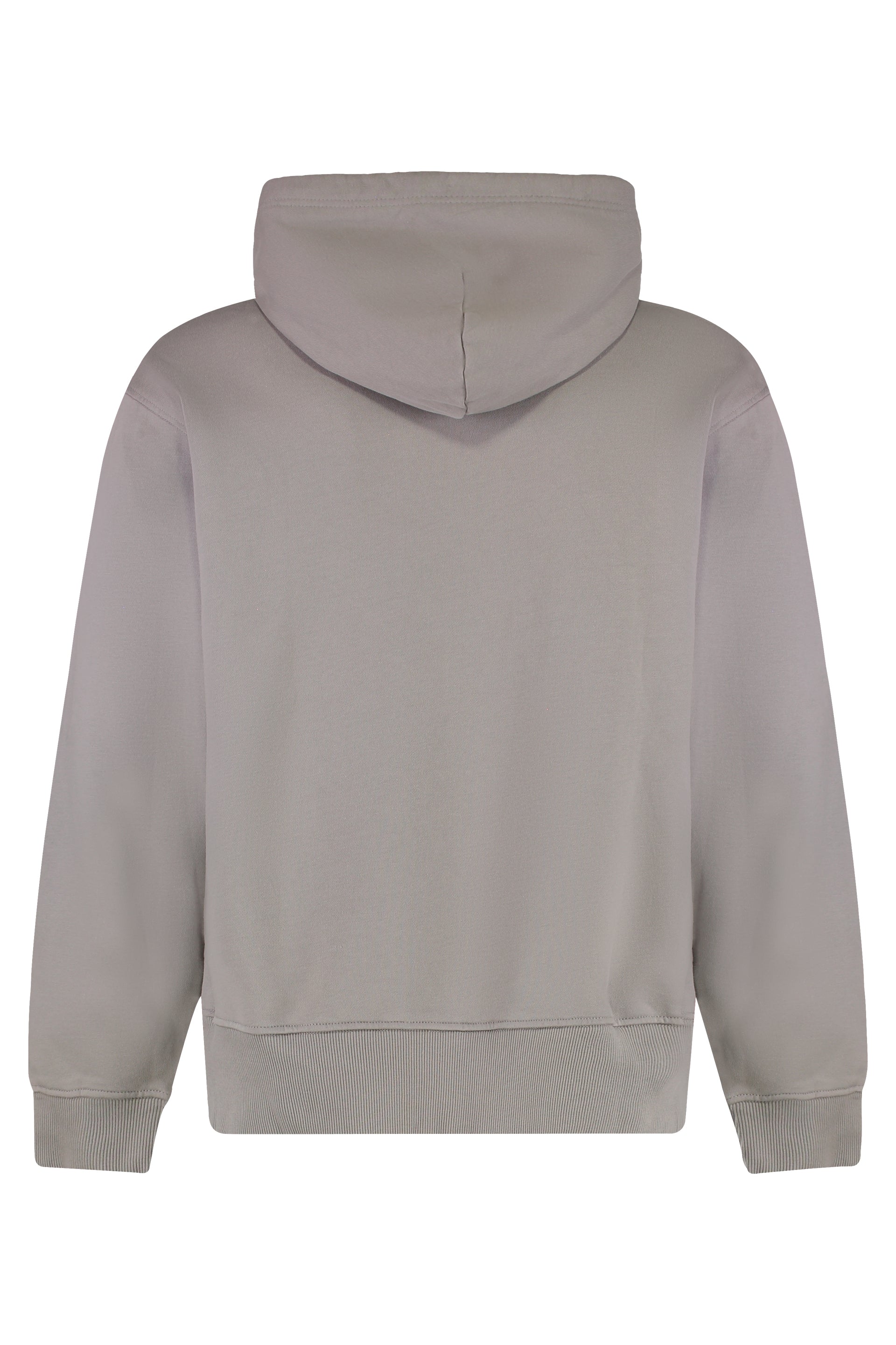 DIESEL Men's Cotton Hoodie with Ribbed Edges