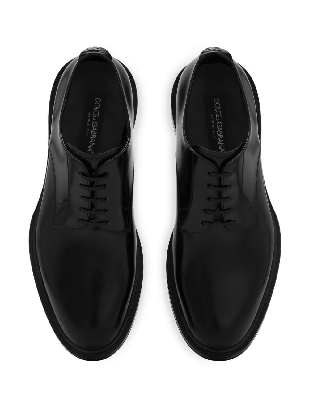 DOLCE & GABBANA Classic Lace-Up Derby Dress Shoes for Men