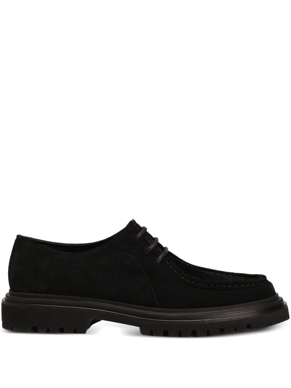 DOLCE & GABBANA Suede Lace-Up Shoes for Men - FW25 Collection